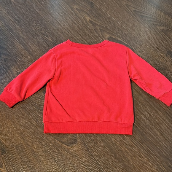 Toddler Red “BUBS” nickname crewneck long sleeve shirt size 2-3T - Picture 3 of 3